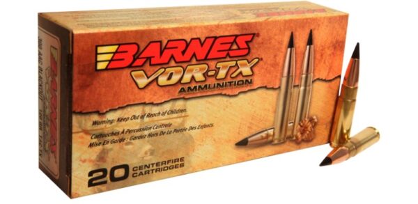 Barnes VOR-TX Ammunition 300 AAC Blackout 120 Grain TAC-TX Polymer Tipped Spitzer Boat Tail Lead-Free 330 Rounds