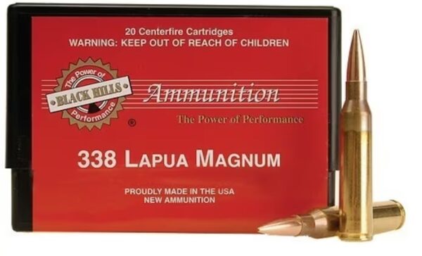 Black Hills Ammunition 338 Lapua Magnum 250 Grain Sierra MatchKing Hollow Point Boat Tail 120 Rounds
