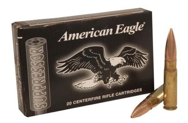 Federal American Eagle Suppressor Ammunition 300 AAC Blackout Subsonic 220 Grain Open Tip Match 520 Rounds