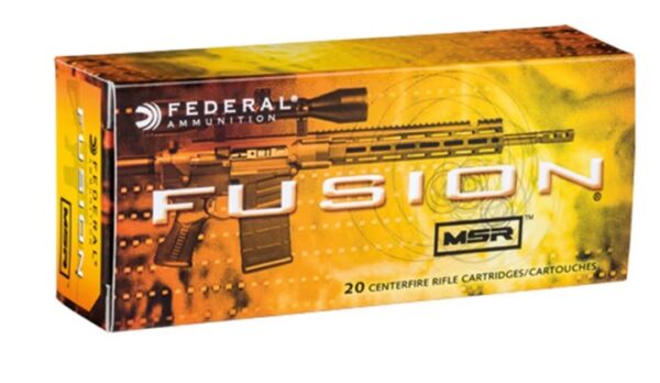 Federal Fusion MSR Ammunition 300 AAC Blackout 150 Grain Bonded Spitzer Boat Tail 520 Rounds