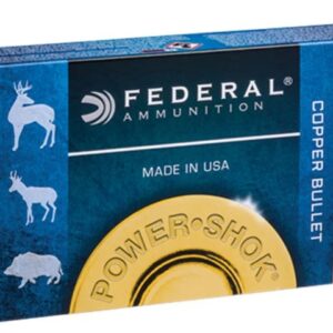 Federal Power-Shok Ammunition 300 Winchester Magnum 180 Grain Copper Hollow Point Lead-Free 320 Rounds