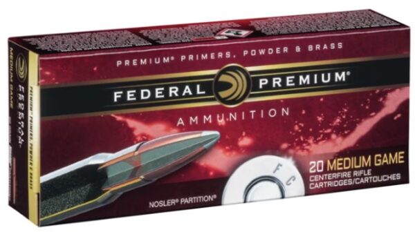 Federal Premium Ammunition 300 Winchester Magnum 180 Grain Nosler Partition 220 Rounds