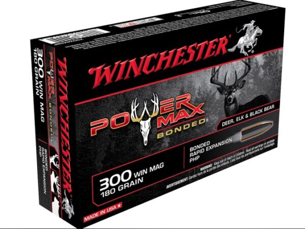 Winchester Power Max Bonded Ammunition 300 Winchester Magnum 180 Grain Protected Hollow Point 320 Rounds