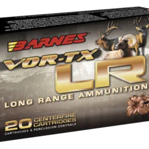 Barnes VOR-TX Long Range Ammunition 7mm Remington Magnum 139 Grain LRX Polymer Tipped Boat Tail Lead-Free