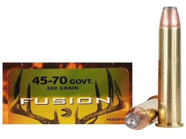 Federal Fusion Ammunition 45-70 Government 300 Grain Bonded Soft Point