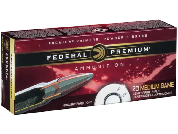 Federal Premium Ammunition 270 Winchester 150 Grain Nosler Partition