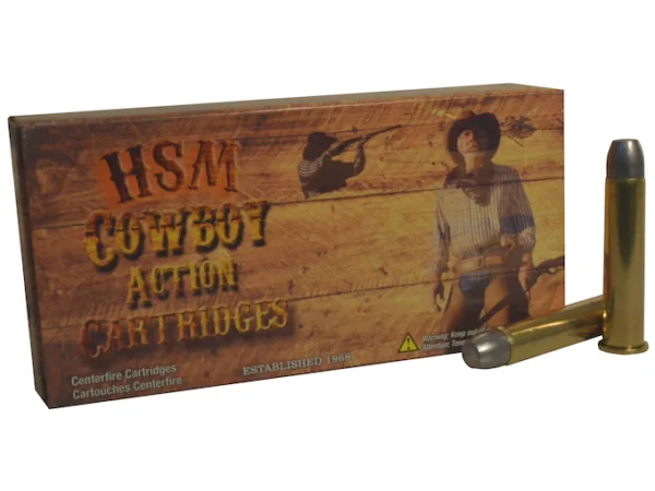 HSM Cowboy Action Ammunition 45-70 Government 405 Grain Hard Cast Flat Nose Triple Lube Groove