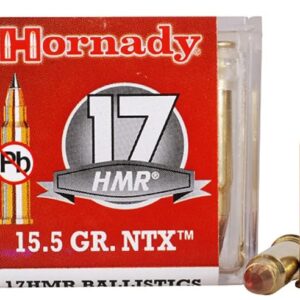 Hornady Ammunition 17 Hornady Magnum Rimfire (HMR) 15.5 Grain NTX Lead-Free