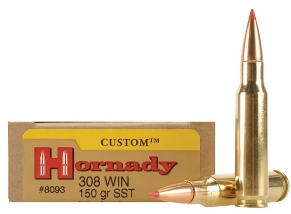 Hornady Custom Ammunition 308 Winchester 150 Grain SST Polymer Tip