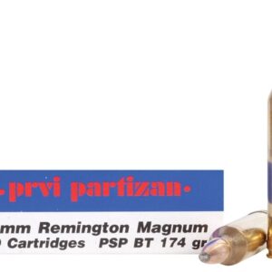 Prvi Partizan Ammunition 7mm Remington Magnum 174 Grain Pointed Soft Point