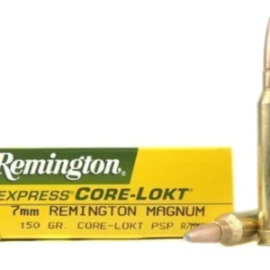 Remington Core-Lokt Ammunition 7mm Remington Magnum 150 Grain Core-Lokt Pointed Soft Point