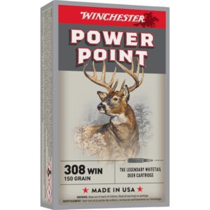 Winchester Power Point Ammunition 308 Winchester 150 Grain Power-Point