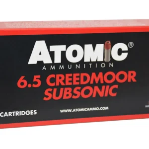 Atomic Subsonic 6.5 Creedmoor Ammo 129 Grain Jacketed Soft Point Box of 20
