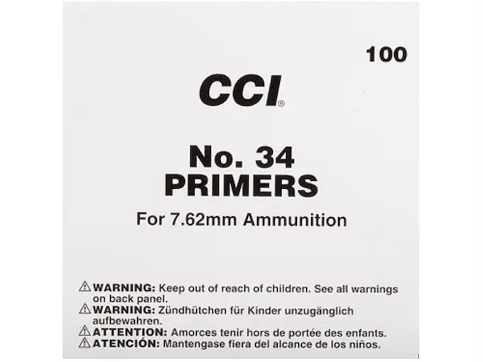 CCI Large Rifle 7.62mm NATO-Spec Military Primers