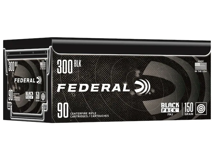 Federal Black Pack 300 AAC Blackout Ammo 150 Grain Full Metal Jacket