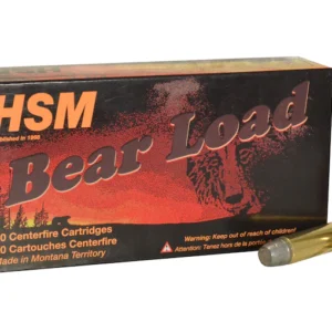 HSM Bear 45-70 Government +P Ammo 430 Grain Flat Nose Box of 20