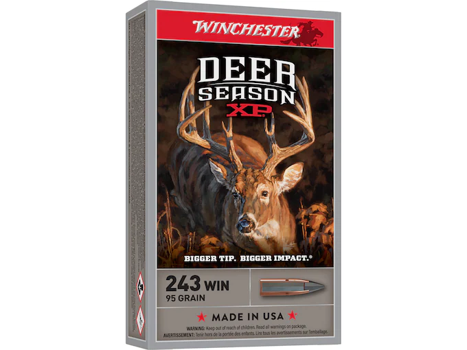 Winchester Deer Season XP 243 Winchester Ammo 95 Grain Winchester Extreme Point Polymer Tip
